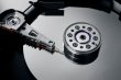 Close up of an opened Hard Drive